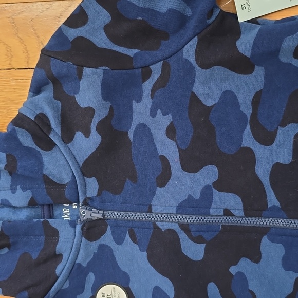OKIE DOKIE TODDLER BOYS BLUE AND BLACK CAMO ZIPPERED JACKET SIZE 2T - Picture 5 of 10